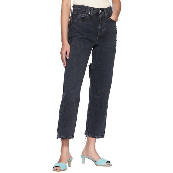 Agolde 90’s Crop Mid Rise Jeans - Picture 1 of 6
